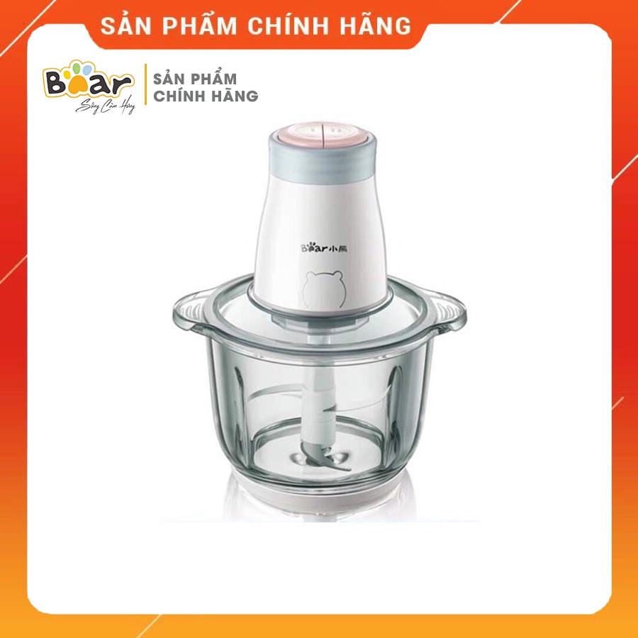 [Bear Chính Hãng]Máy xay thịt Bear 2L FC-B20V1 (QSJ-B20Q1) màu trắng. Lưỡi dao chữ S thép 304 không gỉ, đa tầng, đa năng