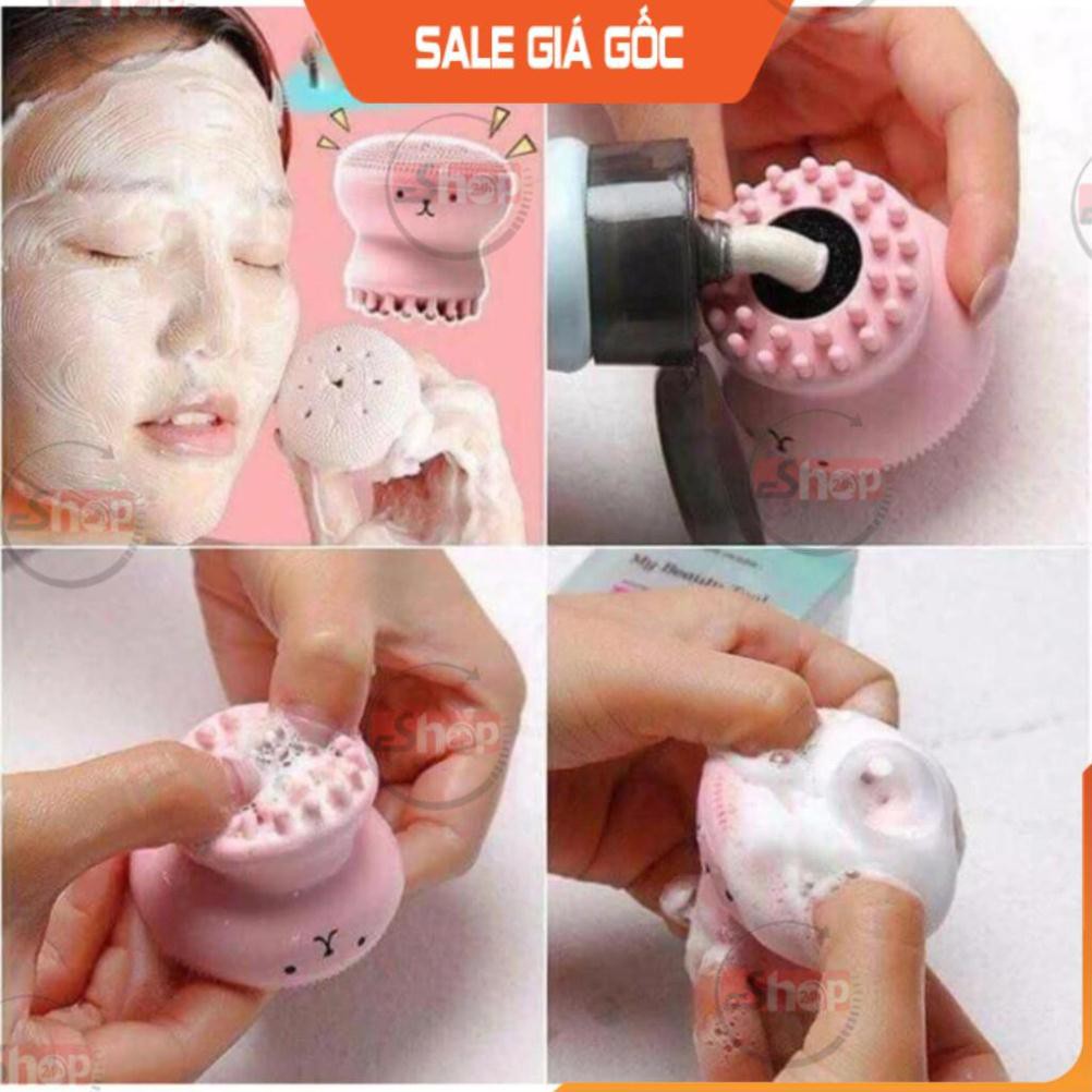 [Hàng Xịn] Cọ Rửa Mặt Massage Tạo Bọt Hình BẠCH TUỘC MY BEAUTY. Cọ Làm Sạch Mặt Hình Bạch Tuộc Dễ Thương, Siêu Tiện Lợi