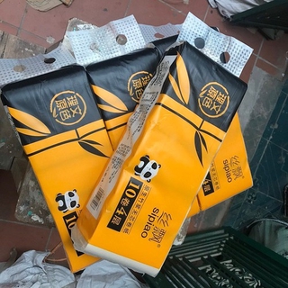 COMBO 10 GIẤY VỆ SINH GẤU TRÚC SIPIAO SIÊU DAI MỀM MẠI KHÔNG CHẤT TẨY