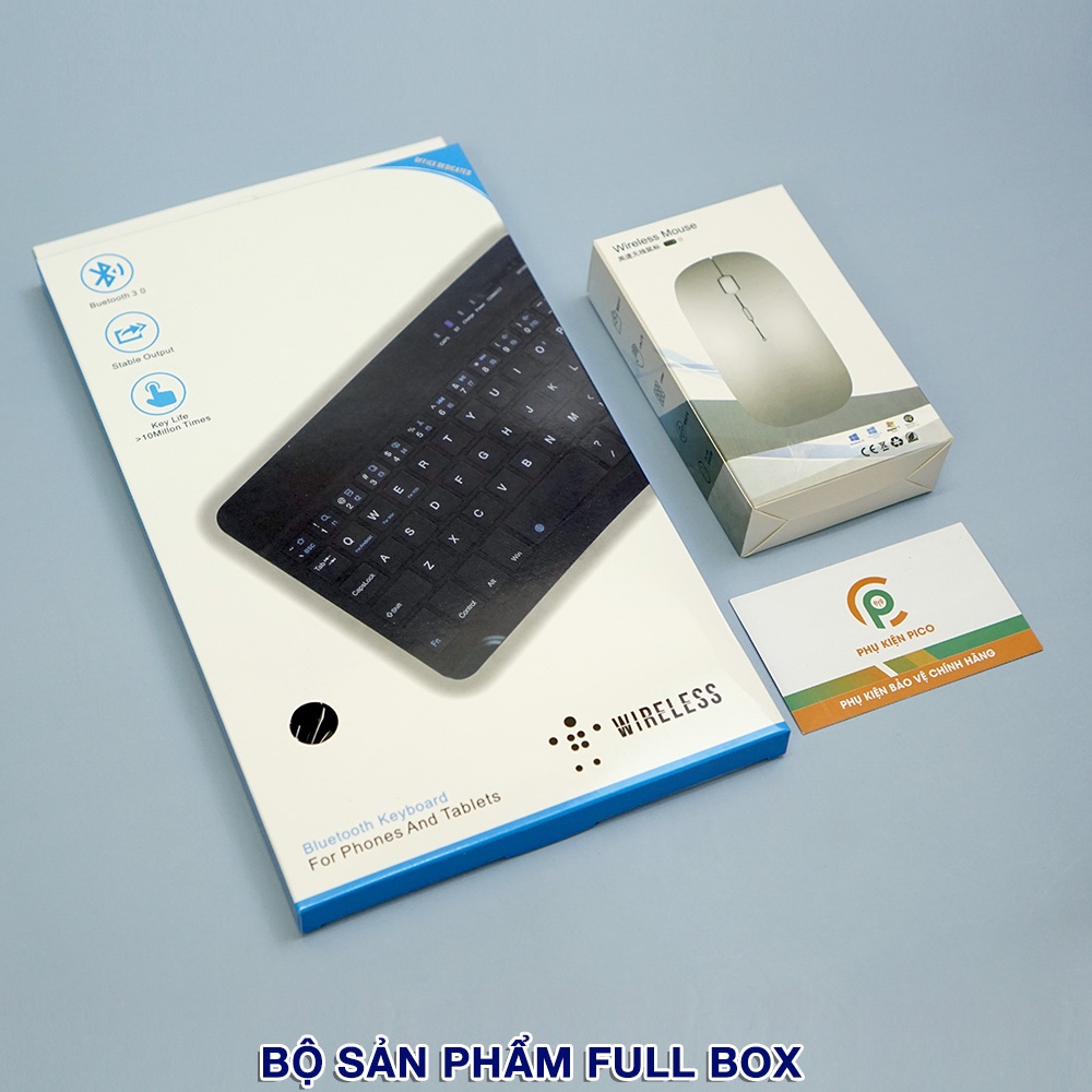 Bàn phím bluetooth không dây iPad/ Mi Pad/ - Kê tay bàn phím và di chuột chống đau mỏi cổ tay