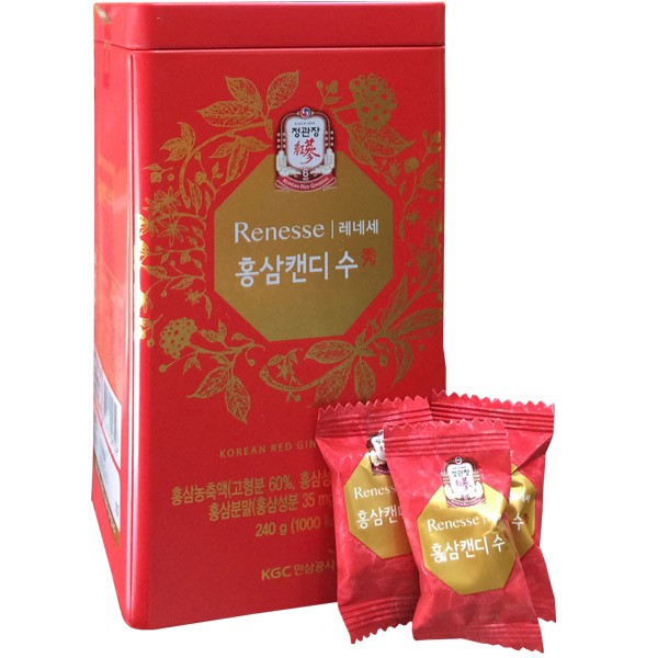 Kẹo Hồng Sâm Có Đường KGC Hàn Quốc 240gr