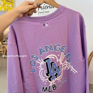 Áo nỉ dài tay mlb