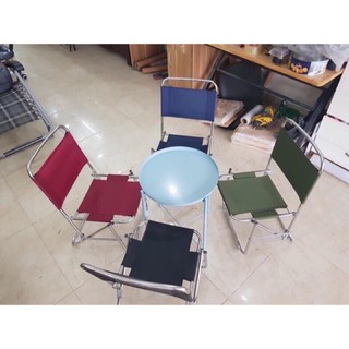GHẾ XẾP INOX VẢI DÙ 💖𝐅𝐑𝐄𝐄 𝐒𝐇𝐈𝐏💖 cho quán Trà Chanh, Cafe, vỉa hè, Câu Cá