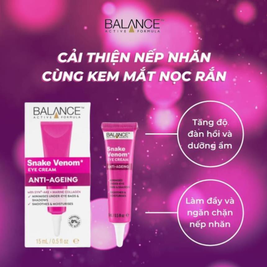 Kem mắt Balance Snake venom eye cream hết thâm, giảm bọng mắt