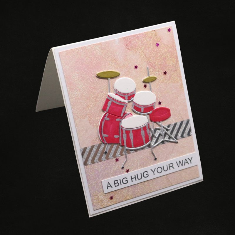 Khuôn Cắt Giấy Kim Loại Hình Trống