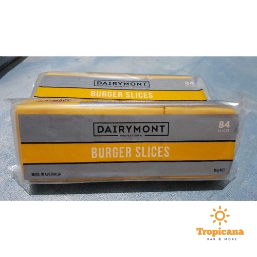 Phô mai cắt lát không màu DAIRYMONT - 1kg (84 lát)