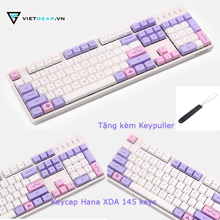 Bộ nút bàn phím Keycap Hana XDA PBT 145 nút