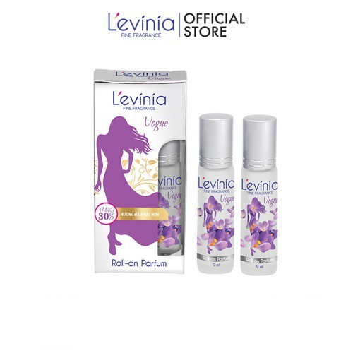Combo 2 Nước Hoa Cao Cấp Dạng Lăn L'evinia Hương Vogue 9ml