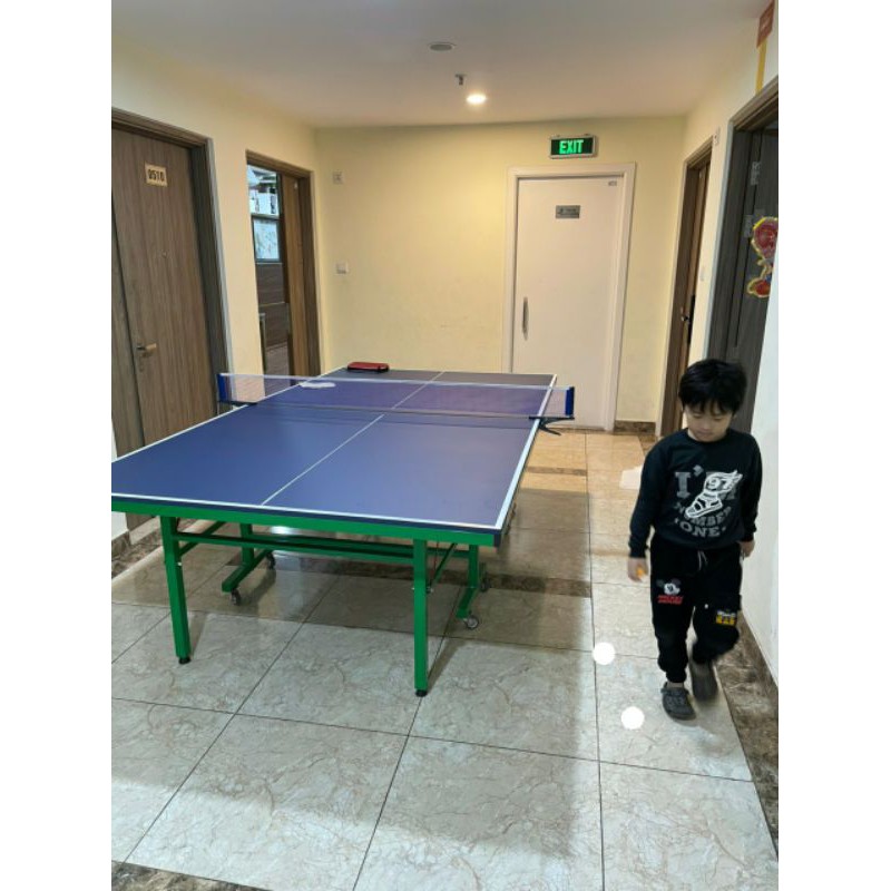 Bàn bóng bàn Hoangducsport MDF 25ly kèm 2 vợt