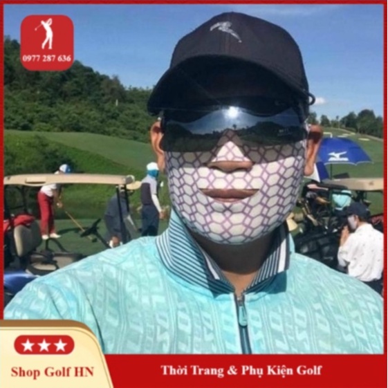 Mặt nạ golf nam nữ Collagen chống nắng dưỡng da nhập khẩu Hàn Quốc (Hộp 2 chiếc)