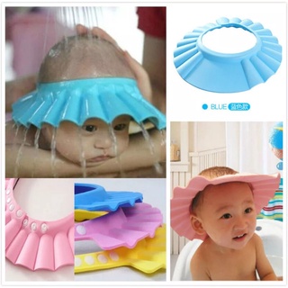 Mũ tắm chắn nước gội đầu, che nắng, nón tắm cho bé có điều chỉnh vòng đầu