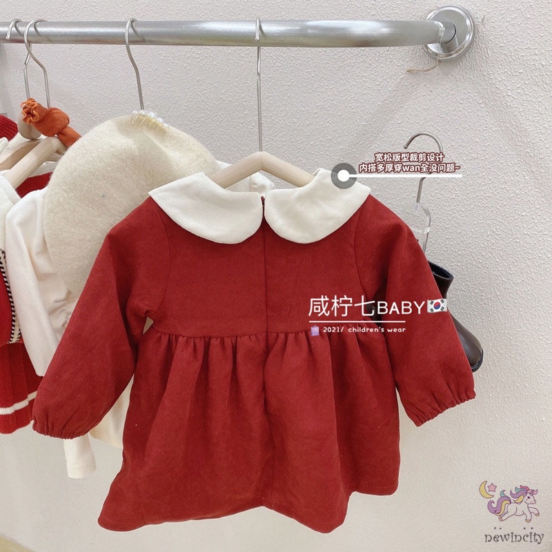 Đầm nhung thời trang thu đông hàn quốc dành cho bé gái