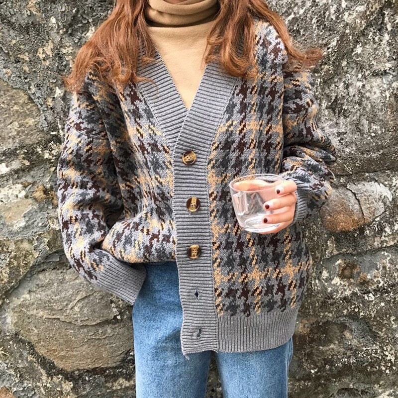 [ÁO KHOÁC NỮ] Áo Choàng Len Cardigan Cúc ❤ Áo Cadigan Nữ Chất Len