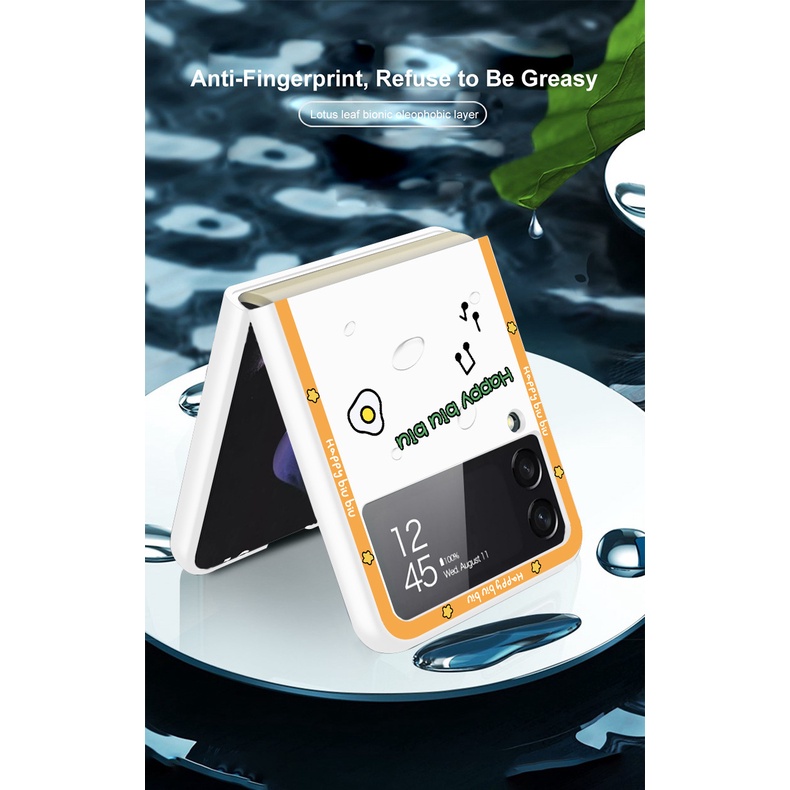 Ốp điện thoại họa tiết hoạt hình dễ thương cho Samsung Galaxy Z Flip 3