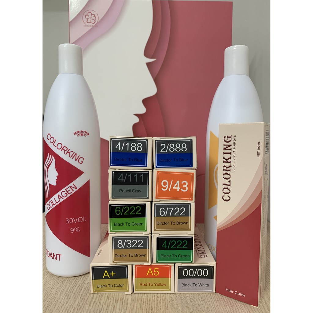 Thuốc Nhuộm Tóc Màu THAN CHÌ Không Tẩy - COLORKING