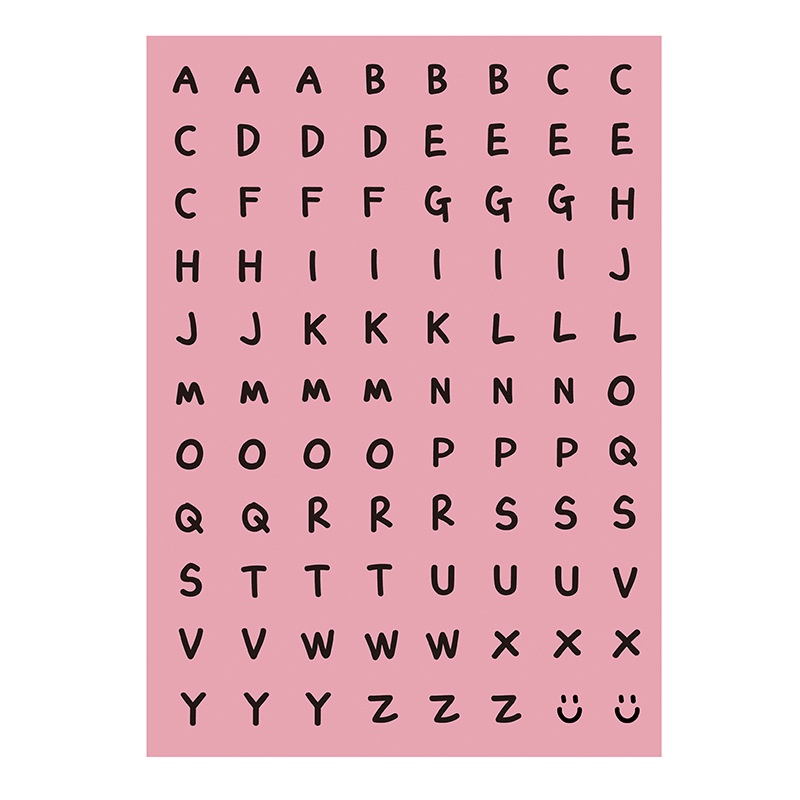 Miếng Dán Hình Chữ Cái Tiếng Anh Dùng Để Trang Trí Chất Lượng Cao