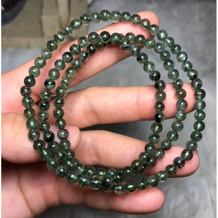 Chuỗi tóc xanh quấn 3 vòng