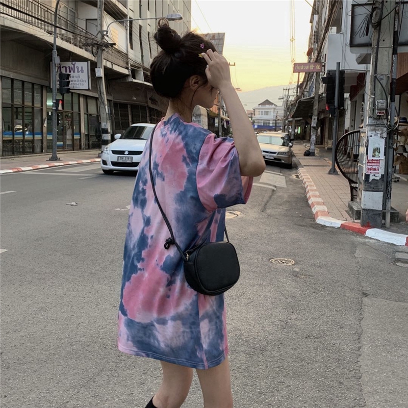 NRVP Áo thun ngắn tay cổ tròn dáng rộng thời trang nữ mùa hè 2020