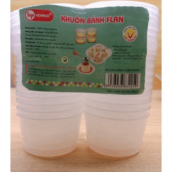 Bộ 20 cái khuôn làm bánh flan nhựa Hofaco HPB83