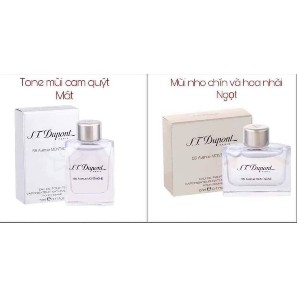 [Liên hệ trước khi đặt] Set nước hoa 4 chai 5ml (Extatic Balmain, Baalmain Extatic EDP, Duupont 58 Avenue Montaigne) | BigBuy360 - bigbuy360.vn