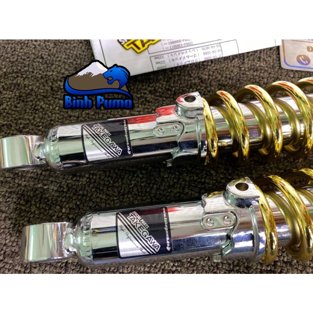 Phuộc TAKEGAWA Size 330 Màu Vàng Xi Gold