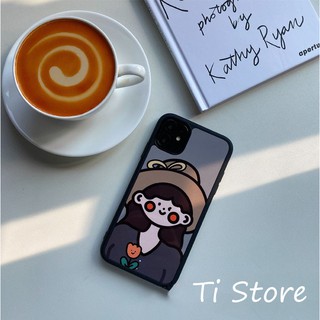 Ốp Lưng Girl Gray iP [ TI STORE ]