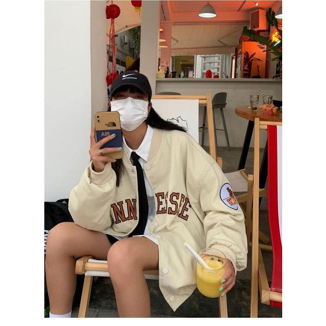 áo bomber basic họa thiết thêu cho cả nam nữ