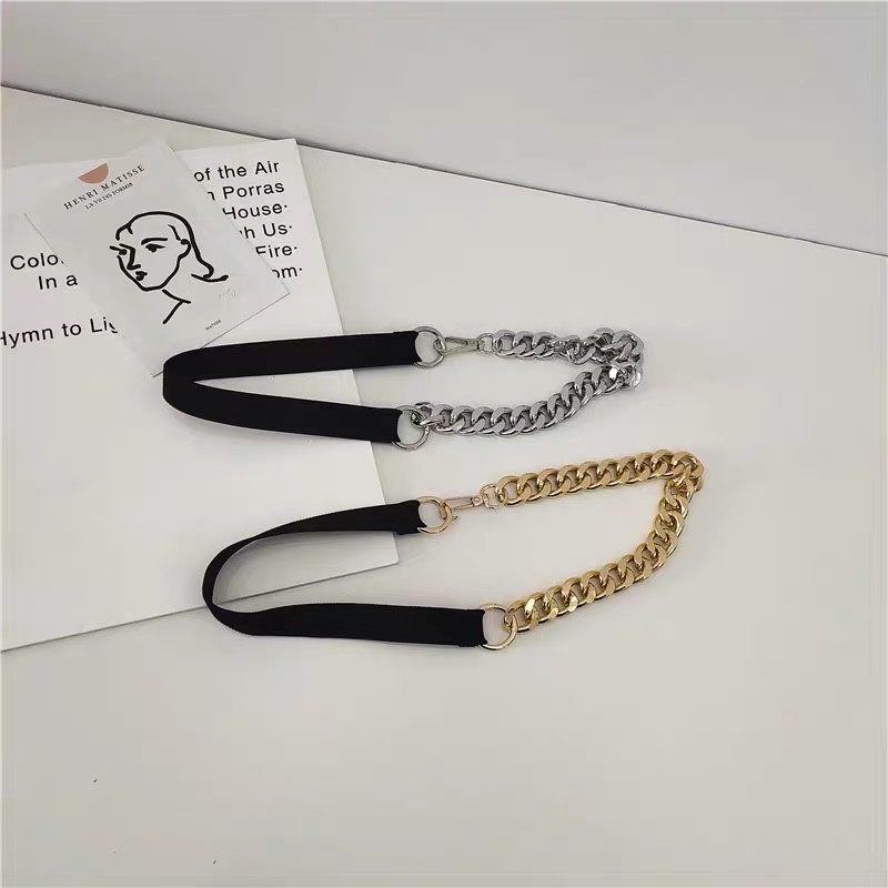 Đai váy xích chun co giãn cá tính ĐV027 Meo shop - Betl thắt lưng váy nịt áo vest xích phối da phong cách hàn quốc