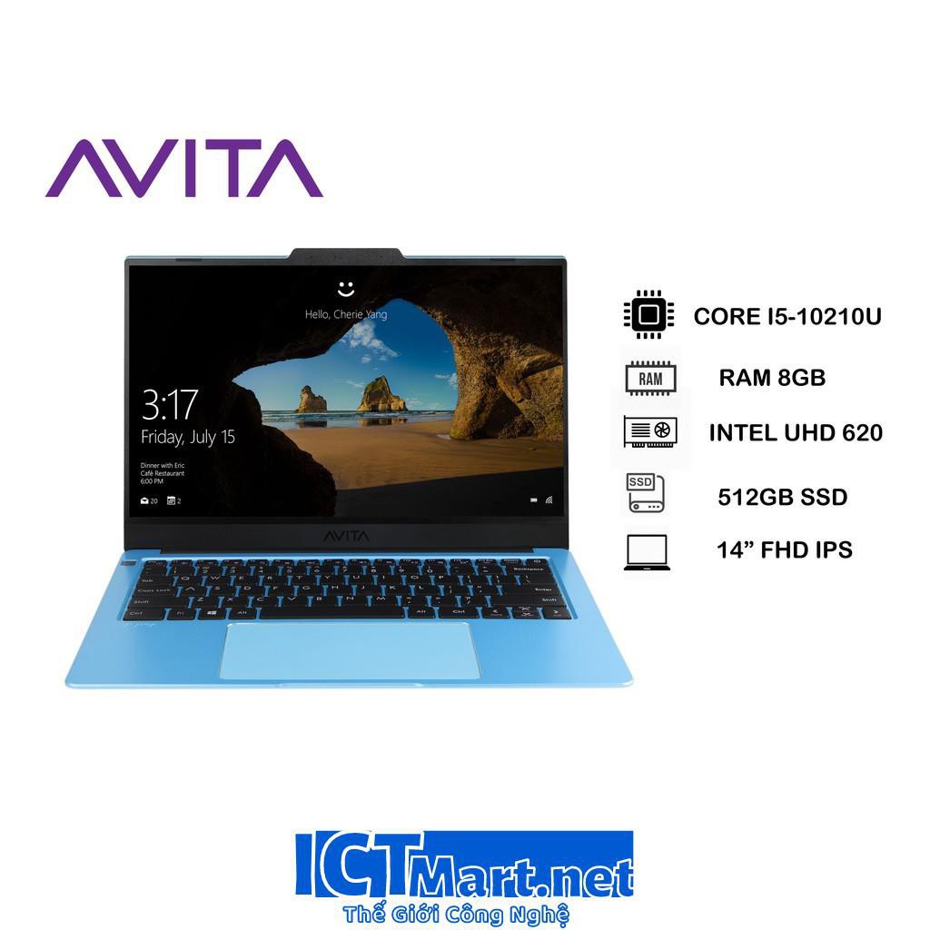 Máy Tính Laptop AVITA LIBER V 14 – Màu Xanh Angel Blue – INTEL CORE I5-10210U/RAM 8GB/ SSD 512GB BẢO HÀNH 24 THÁNG | BigBuy360 - bigbuy360.vn