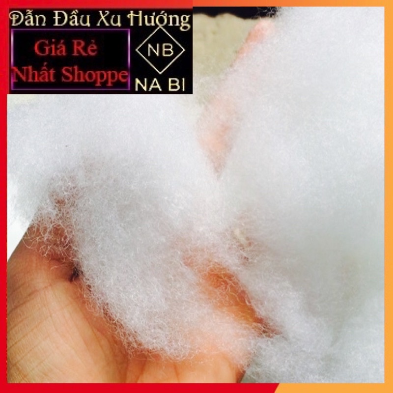 Bông Gòn Xơ mềm tốt sợi tơi trắng mềm 1kg(gòn sạch) nhồi gối nhồi gấu bông lót sâm lót hàng lót gốc lan giá rẻ tại xưởng