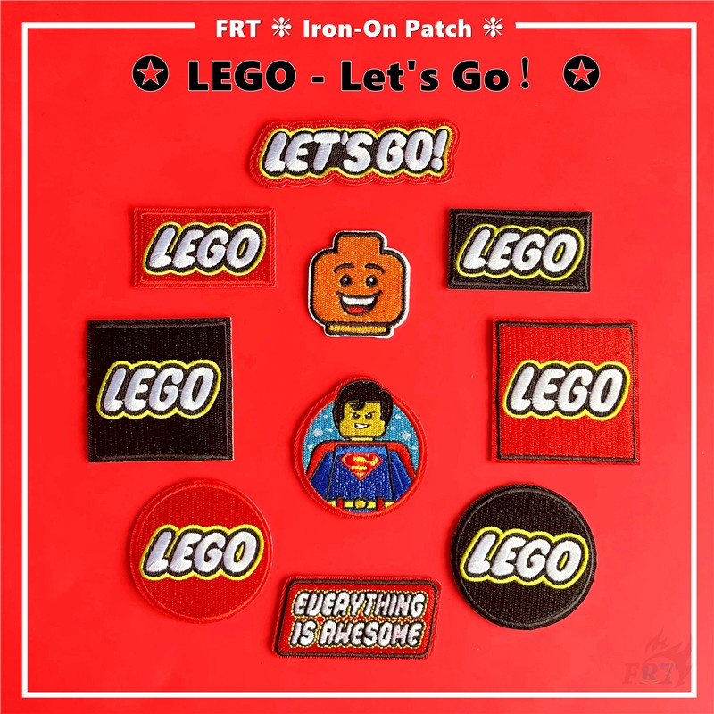 ☸ Lego - Đi thôi! Miếng Dán Ủi ☸ 1 Cái Tự May Thêu Trên Sắt Trên Huy Hiệu Miếng Vá