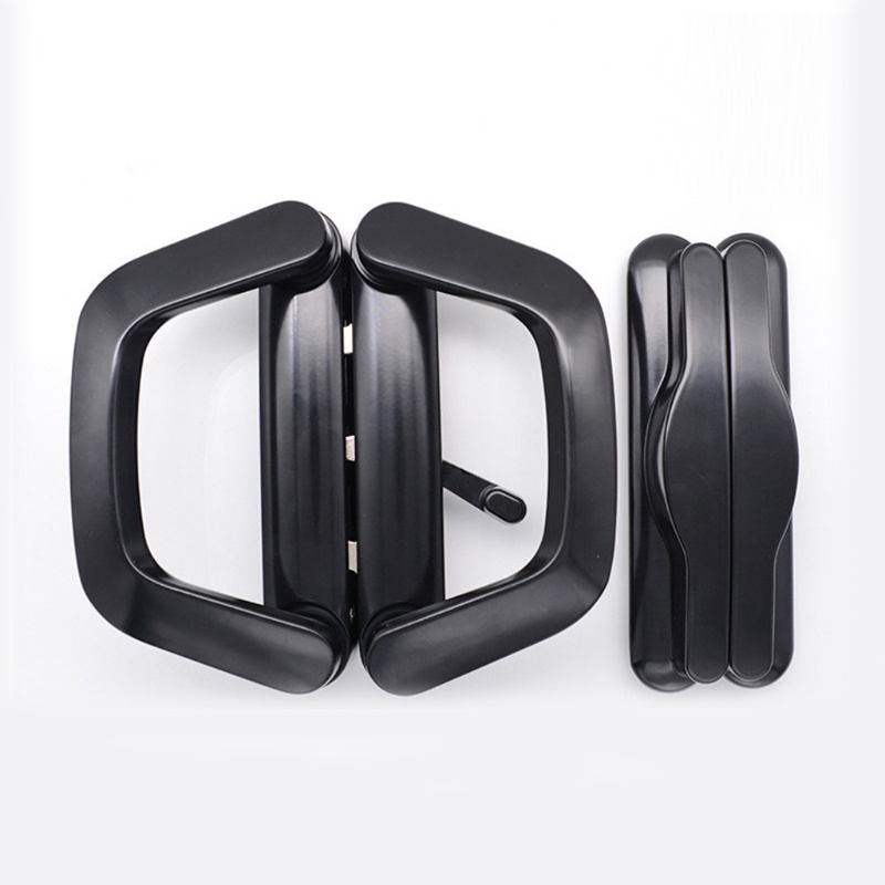 Bộ Tay Nắm Cửa Trượt Bằng Hợp Kim Kẽm Màu Trắng / Đen Dễ Lắp Đặt Tiện Dụng