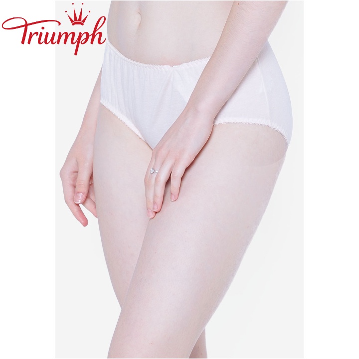 Quần lót nữ Triumph 10 midi cotton lưng vừa nhiều màu