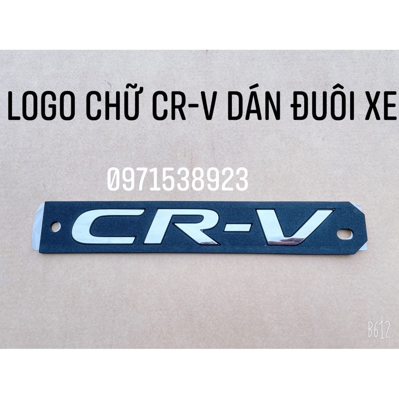 tem chữ CRV VTEC TURBO dán đuôi xe