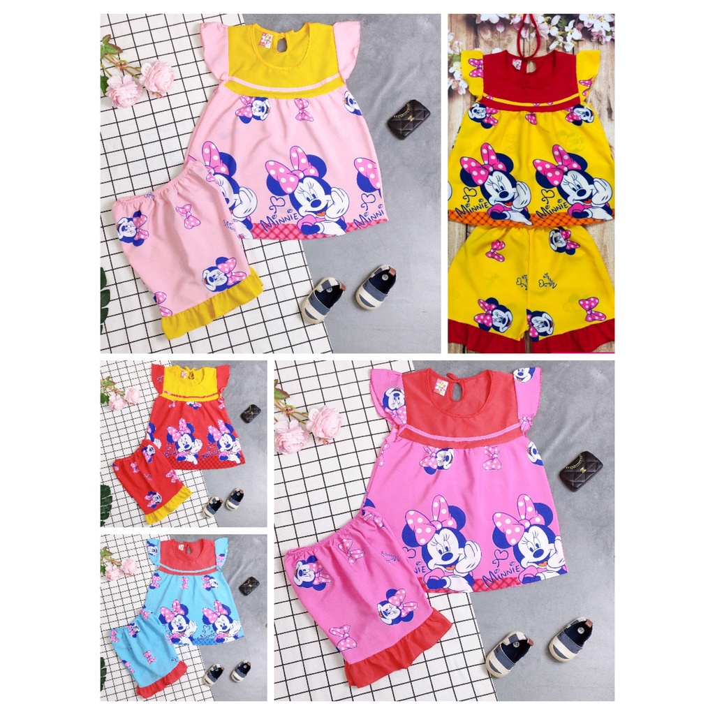 Bộ lụa tay cánh tiên bé