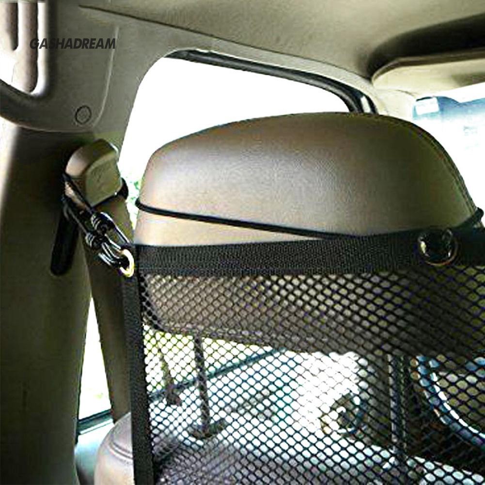 Lưới vải oxford bảo vệ chỗ ngồi cho chó/thú cưng gắn sau ghế xe ô tô kích thước 115x62cm