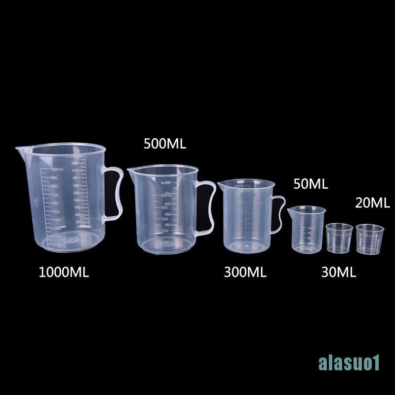 Cốc đo lường bằng nhựa dung tích 20 / 30 / 50 / 300 / 500 / 1000ml