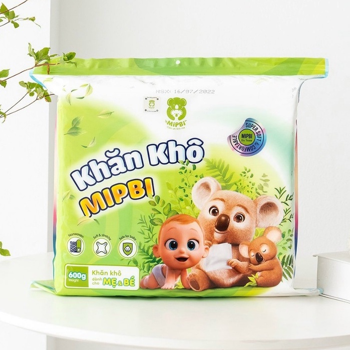 Khăn khô đa năng Mipbi 600gr &amp; 900gr