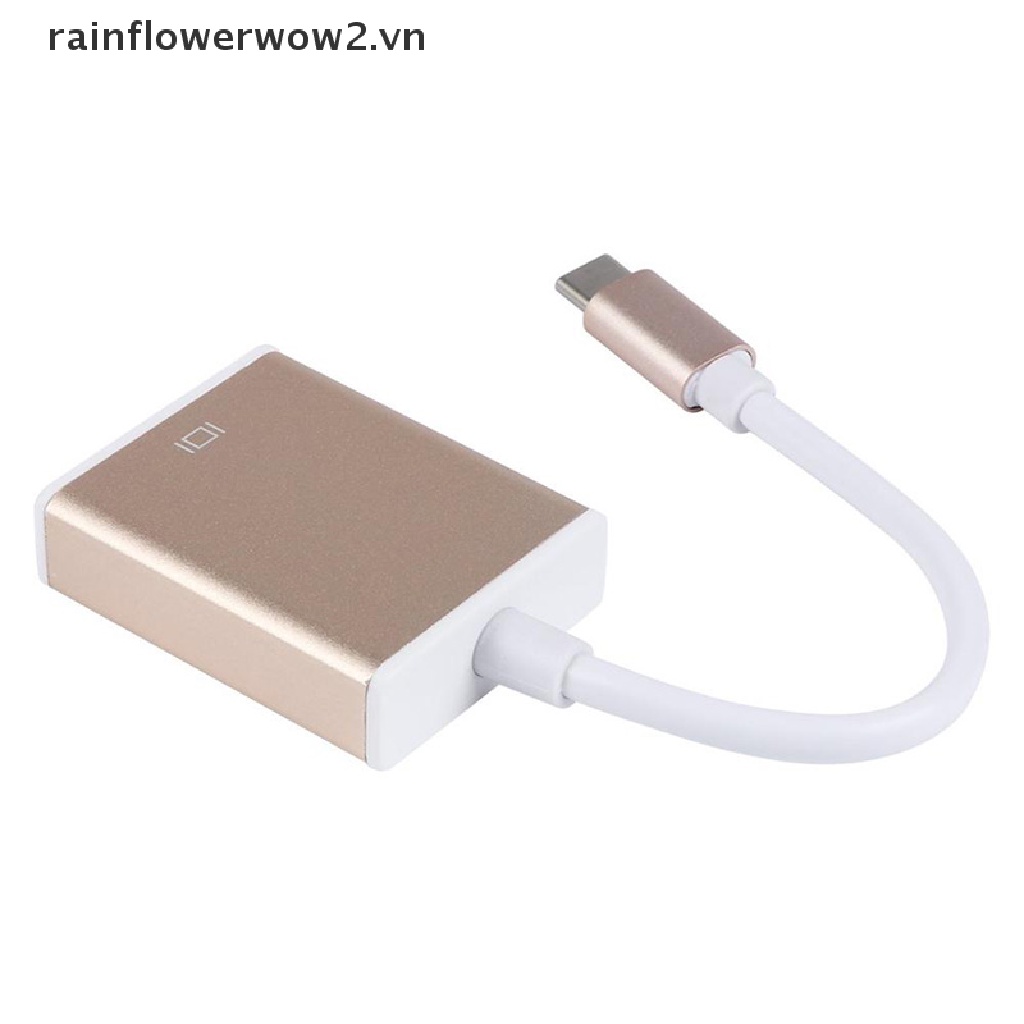 1 Đầu Chuyển Đổi Từ Cổng Type C Sang Cổng VGA USB 3.1 Sang VGA Chuyên Dụng Cho Máy Tính