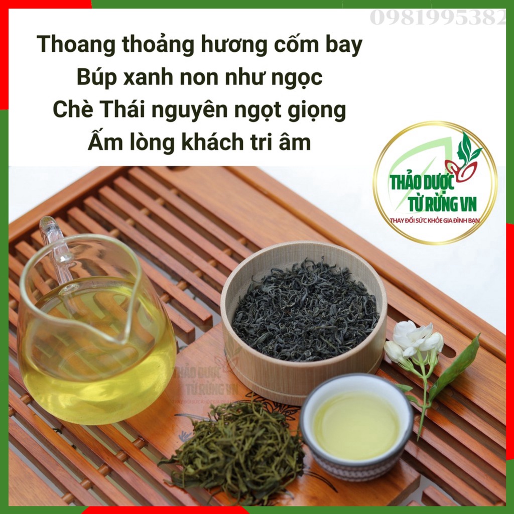 Trà Xanh Thái Nguyên Loại 1 Vị Tiền Chát Hậu Ngọt, Lá Chè Xanh Thái Nguyên Sạch An Toàn 1 Tôm 2 Lá 200gr