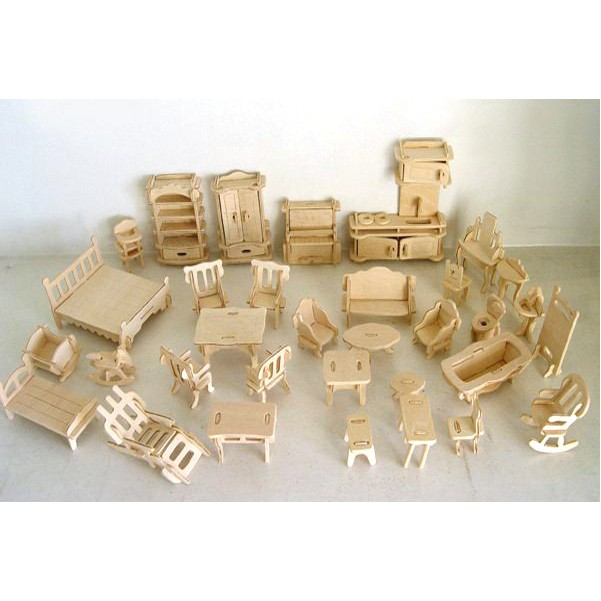 Mô hình lắp ghép gỗ phát triển kỷ năng cho bé 3d