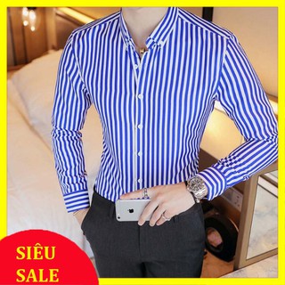 Áo sơ mi nam kẻ sọc công sở - phong cách lịch lãm 45-78kg