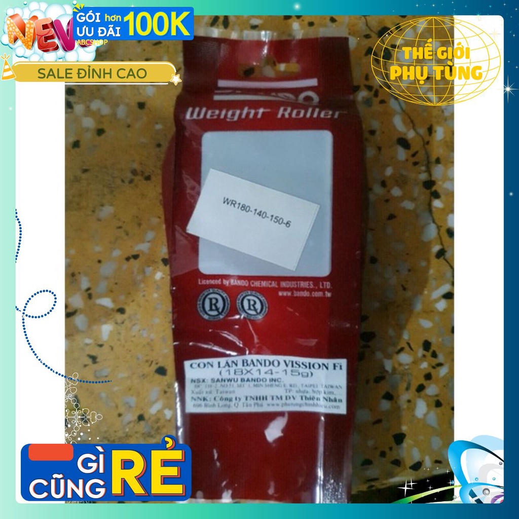Hàng chất - Giá thật *** Bi côn Bando Vision (18 14 15) (trọng lượng 15g 15 gam, cho Vision xăng cơ, Fi, K44... con lăn