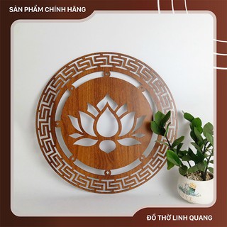 Tranh gỗ trang trí bàn thờ hoa Sen ⚡𝐅𝐑𝐄𝐄 𝐒𝐇𝐈𝐏⚡ treo tường nhà, chất liệu MDF cốt Thái Lan loại tốt nhất, cắt laze sắc