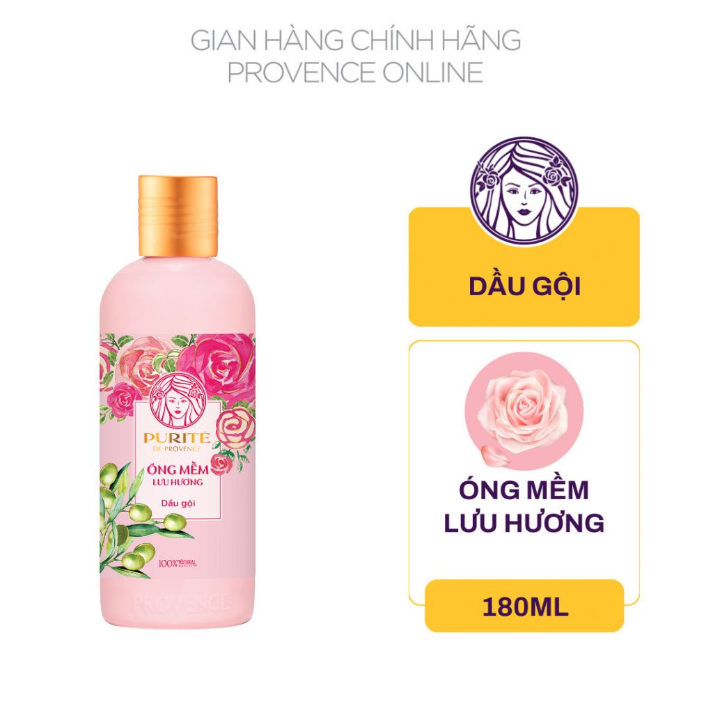 Dầu Gội Purite Hoa Anh Đào và Hoa Hồng 180ml