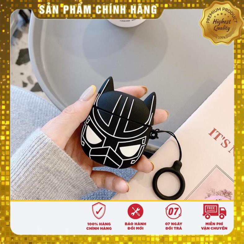 Airpods Case ⚡ Freeship ⚡ BLACK PANTHER⚡ Case Tai Nghe Không Dây Airpods 1/ 2/ i12 - Châts Case Store