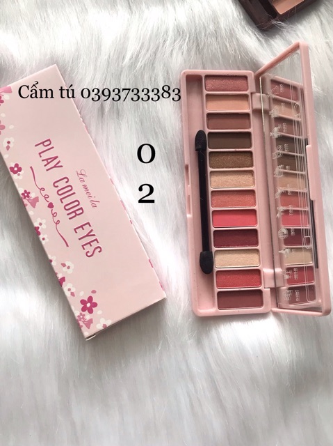 Bảng phấn mắt 12 ô lameila hàng nội địa trung có sẵn | BigBuy360 - bigbuy360.vn