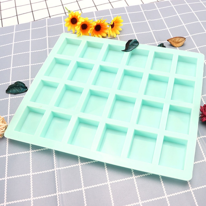 Khuôn Silicone 24 Lỗ Hình Chữ Nhật Làm Đá / Sô Cô La