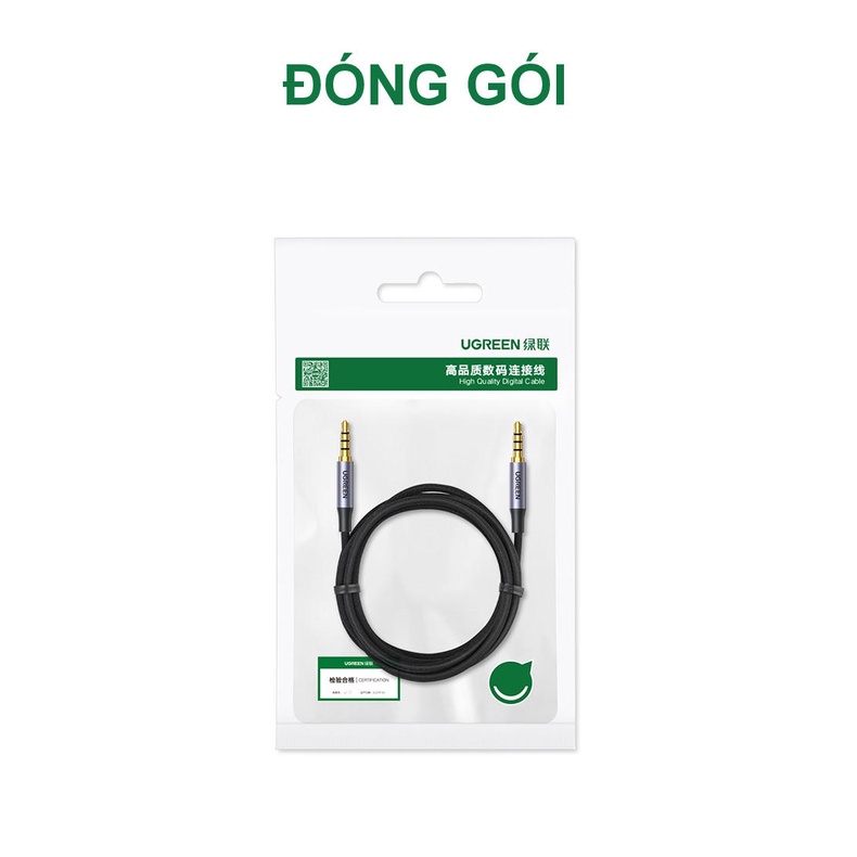 Dây AV 3.5mm kết nối Microphone dạng dù bện mềm mại UGREEN AV183