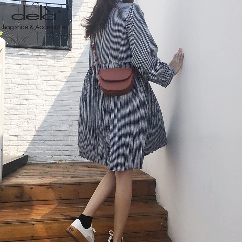 Dela Túi Đeo Vai Hình Vuông Cỡ Nhỏ Phong Cách Hồng Kông Cổ Điển Thời Trang Cho Nữ